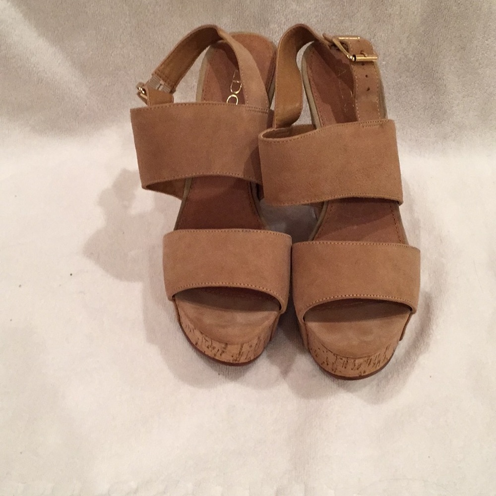 Aldo suede platform sandal